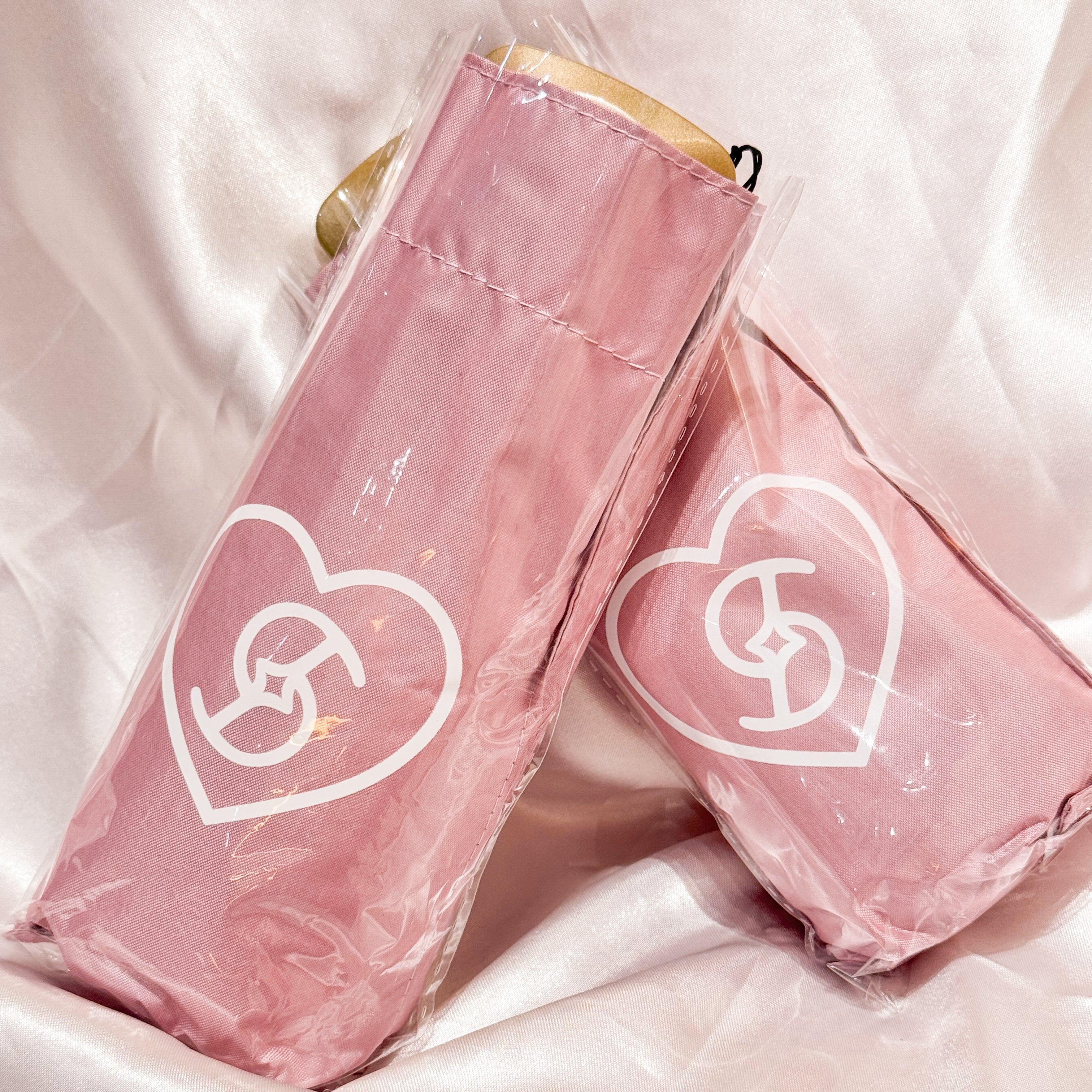 STARRY PINK MONOGRAM UMBRELLA