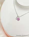 STARRY FLORAL BIRTHSTONE PENDANT