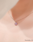 STARRY FLORAL BIRTHSTONE PENDANT