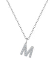STARRY INITIAL AND NUMBER PENDANT