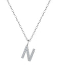 STARRY INITIAL AND NUMBER PENDANT