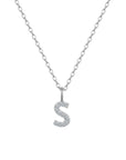 STARRY INITIAL AND NUMBER PENDANT