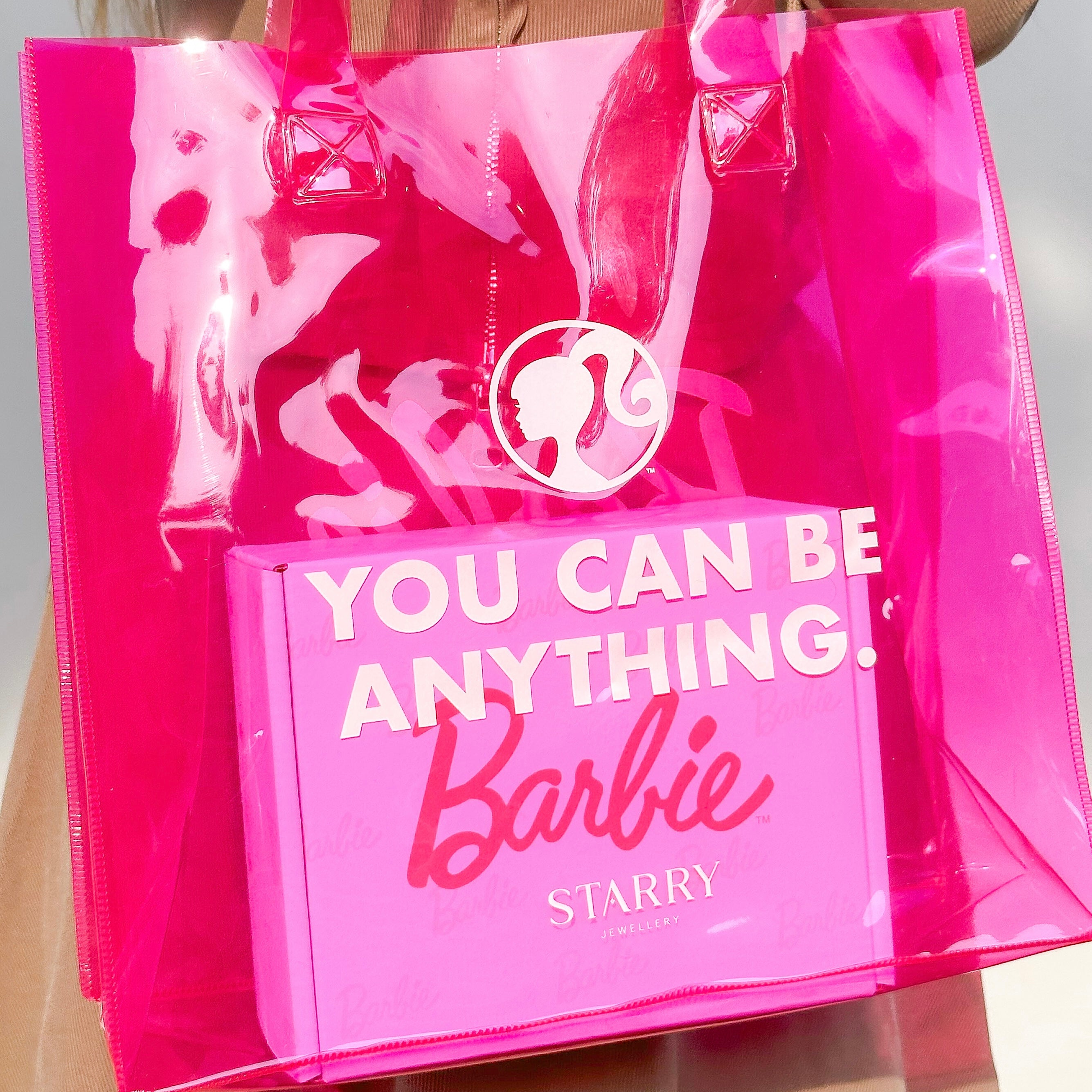 BARBIE™ PINK JELLY TOTE
