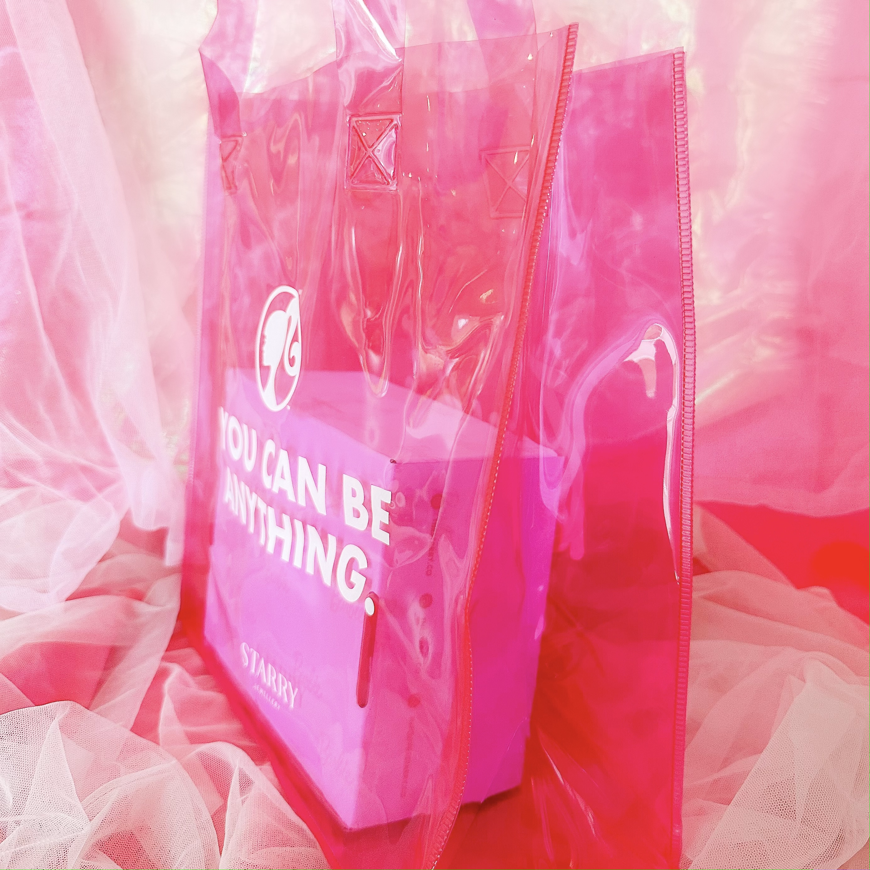 BARBIE™ PINK JELLY TOTE