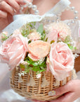STARRY FLORAL BEAR BASKET