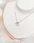 STARRY INITIAL AND NUMBER PENDANT