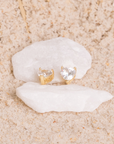 PENELOPE - Heart-Cut Diamond Simulant Stud Earrings