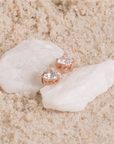 PENELOPE - Heart-Cut Diamond Simulant Stud Earrings