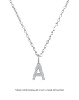 STARRY INITIAL AND NUMBER PENDANT