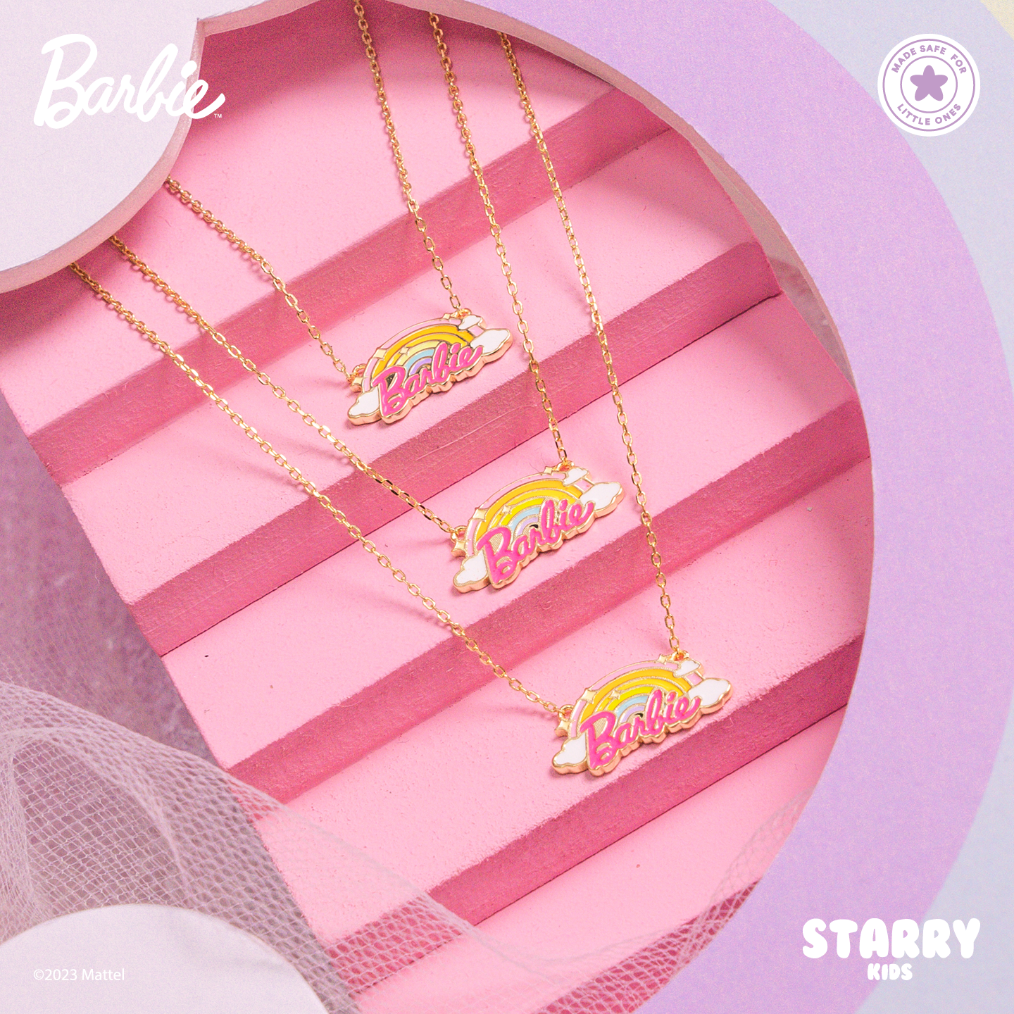 BARBIE PASTEL DREAMS NECKLACE KIDS The Starry Co