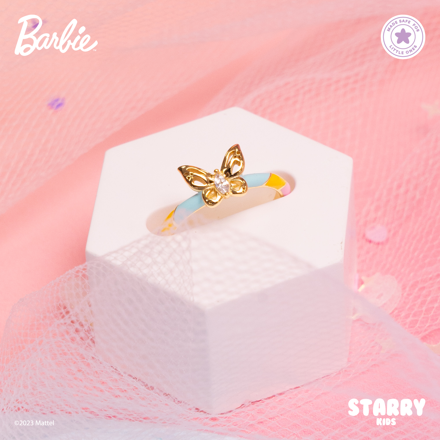Kids deals butterfly ring