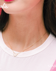 BARBIE™ PINK PAVÉ HEART NECKLACE