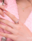 BARBIE™ PAVÉ CHARM RING