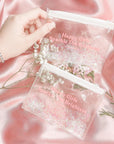 "SPARKLE THE BRIGHTEST" CLEAR POUCH