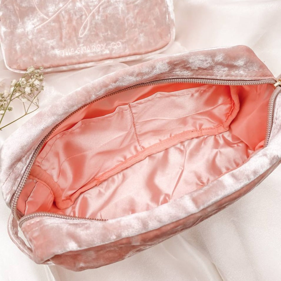 STARRY VELVET MAKEUP POUCH
