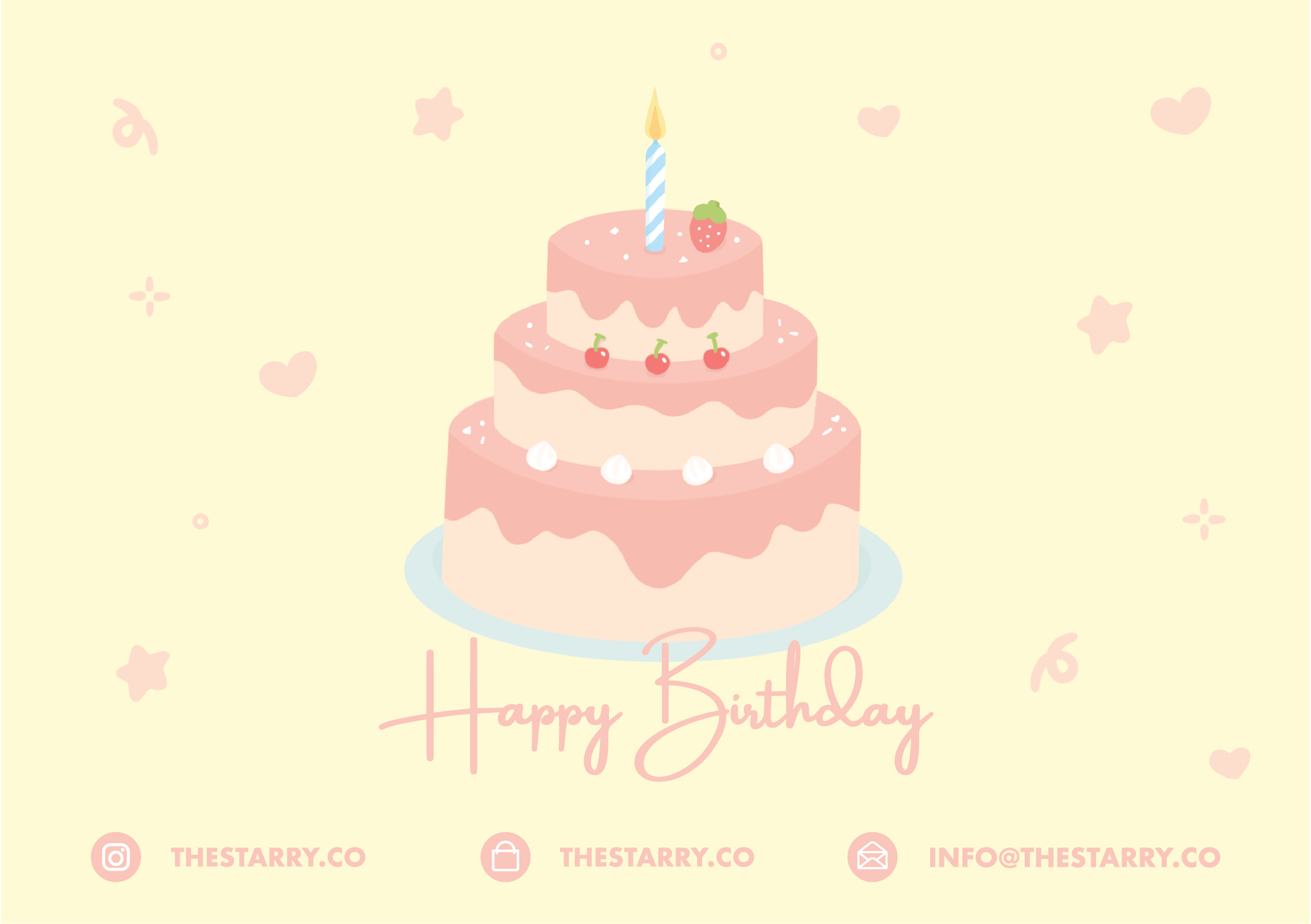 &quot;HAPPY BIRTHDAY&quot; GREETING CARD (WITH GIFT MESSAGE)