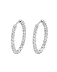 HOLLY - Diamond Simulant Hoop Earrings