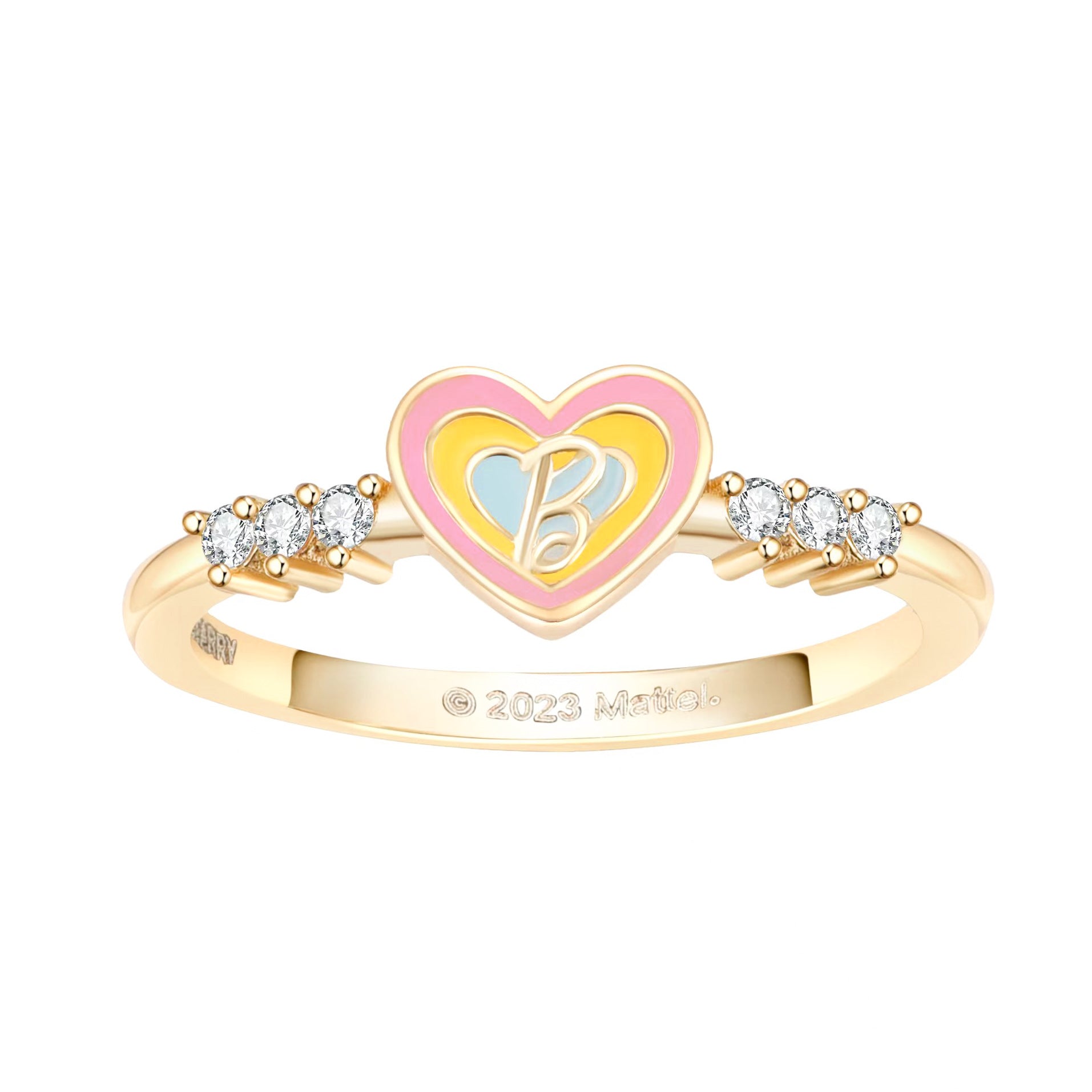 Rainbow sale heart ring