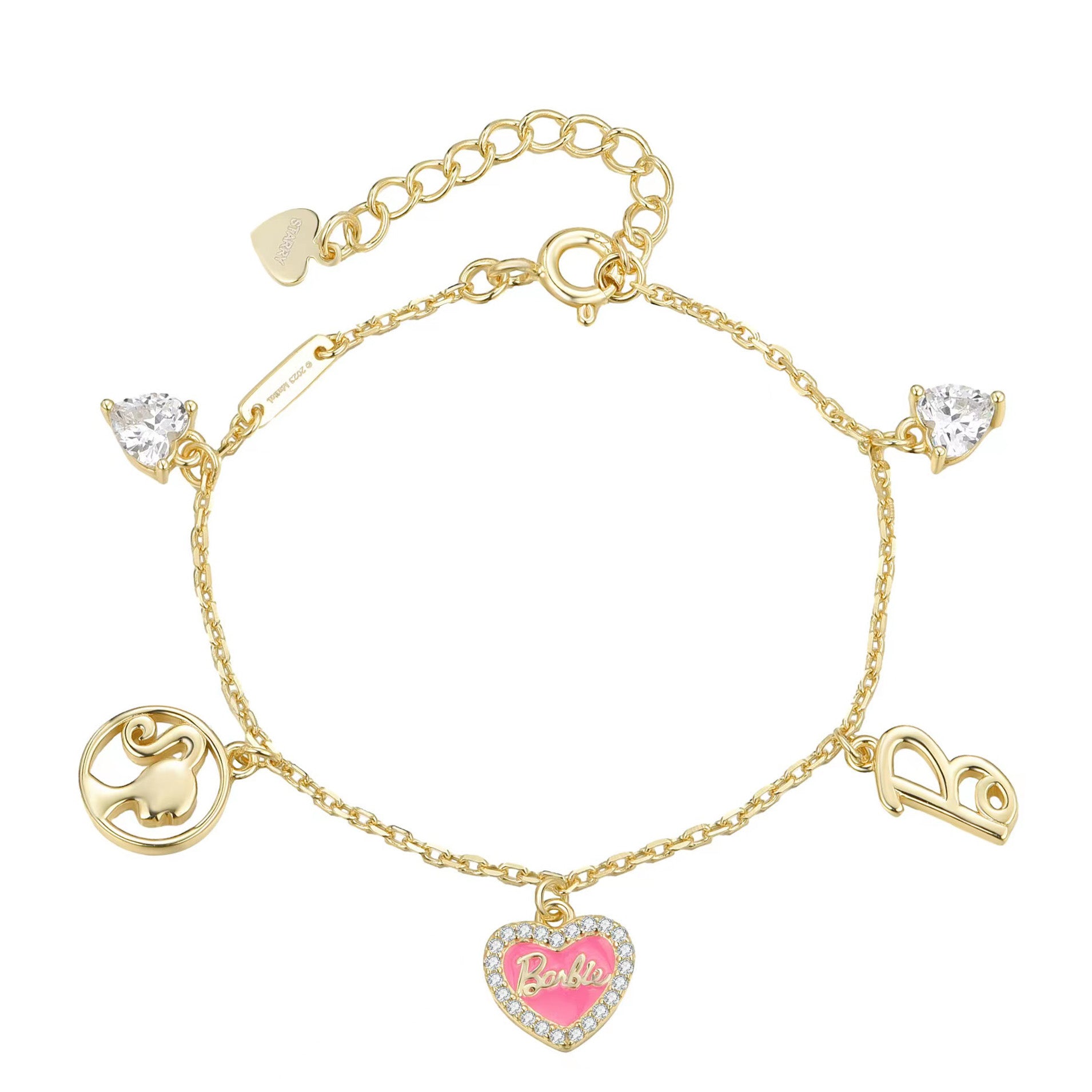 Gold Plated Barbie Charm Bracelet - Elegant 14K Fashion Jewelry for Gi –  Icing For The Soul