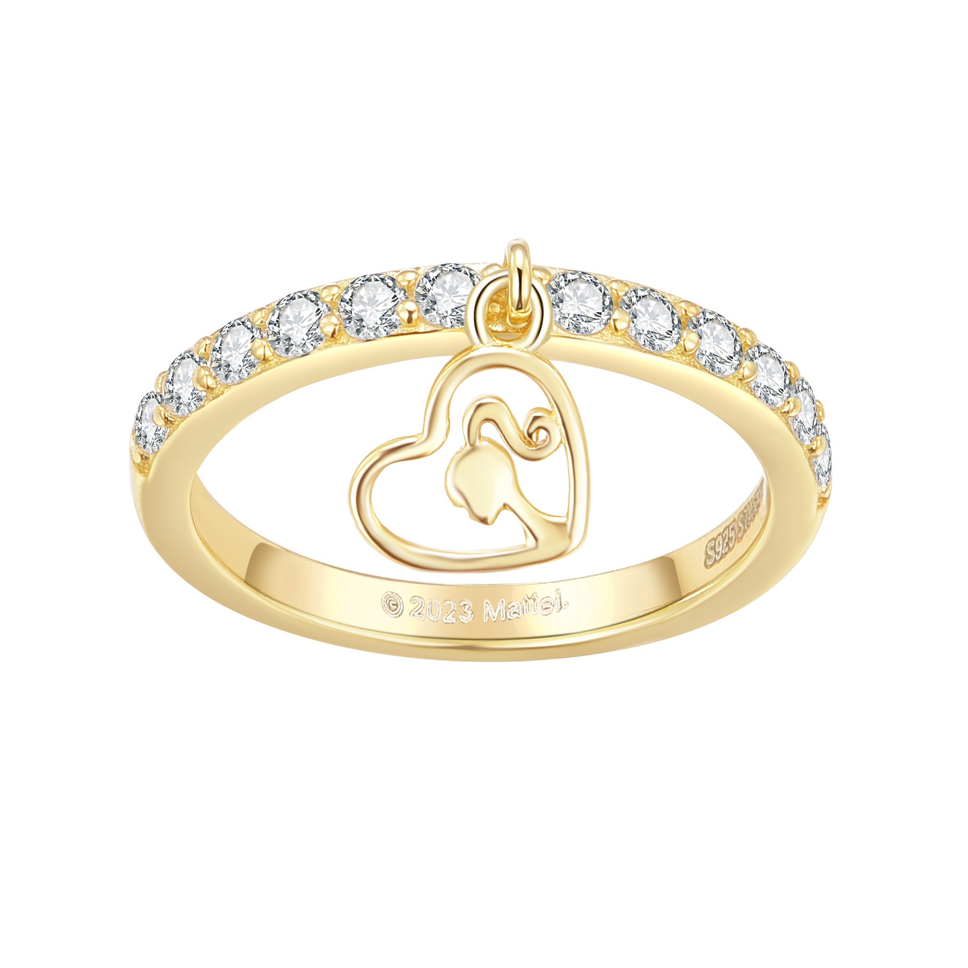 Gold deals charm ring