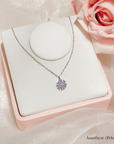 STARRY FLORAL BIRTHSTONE PENDANT
