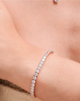 DIANA - 4mm Diamond Simulant Tennis Bracelet