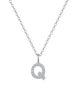 STARRY INITIAL AND NUMBER PENDANT