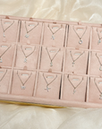STARRY INITIAL AND NUMBER PENDANT