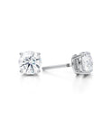 Starry Diamonds IGI Certified | 2Carat D VS1 | 18K Solitaire Lab Grown Diamond Earrings [The Starry Co.]