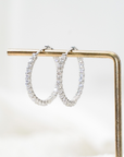 HOLLY - Diamond Simulant Hoop Earrings
