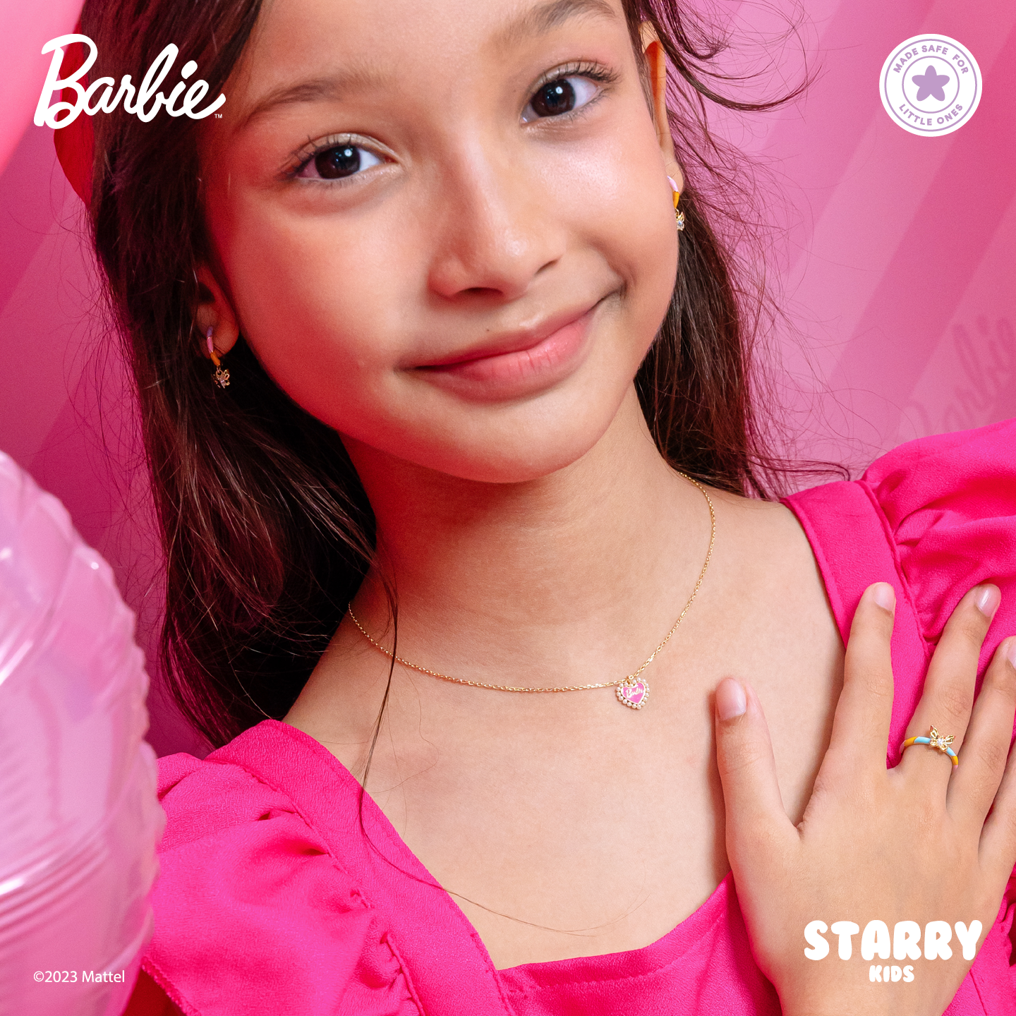 BARBIE™ PEARLY HEART NECKLACE [KIDS]