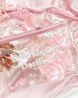 "SPARKLE ON DARLING" CLEAR POUCH
