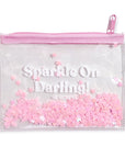 "SPARKLE ON DARLING" CLEAR POUCH