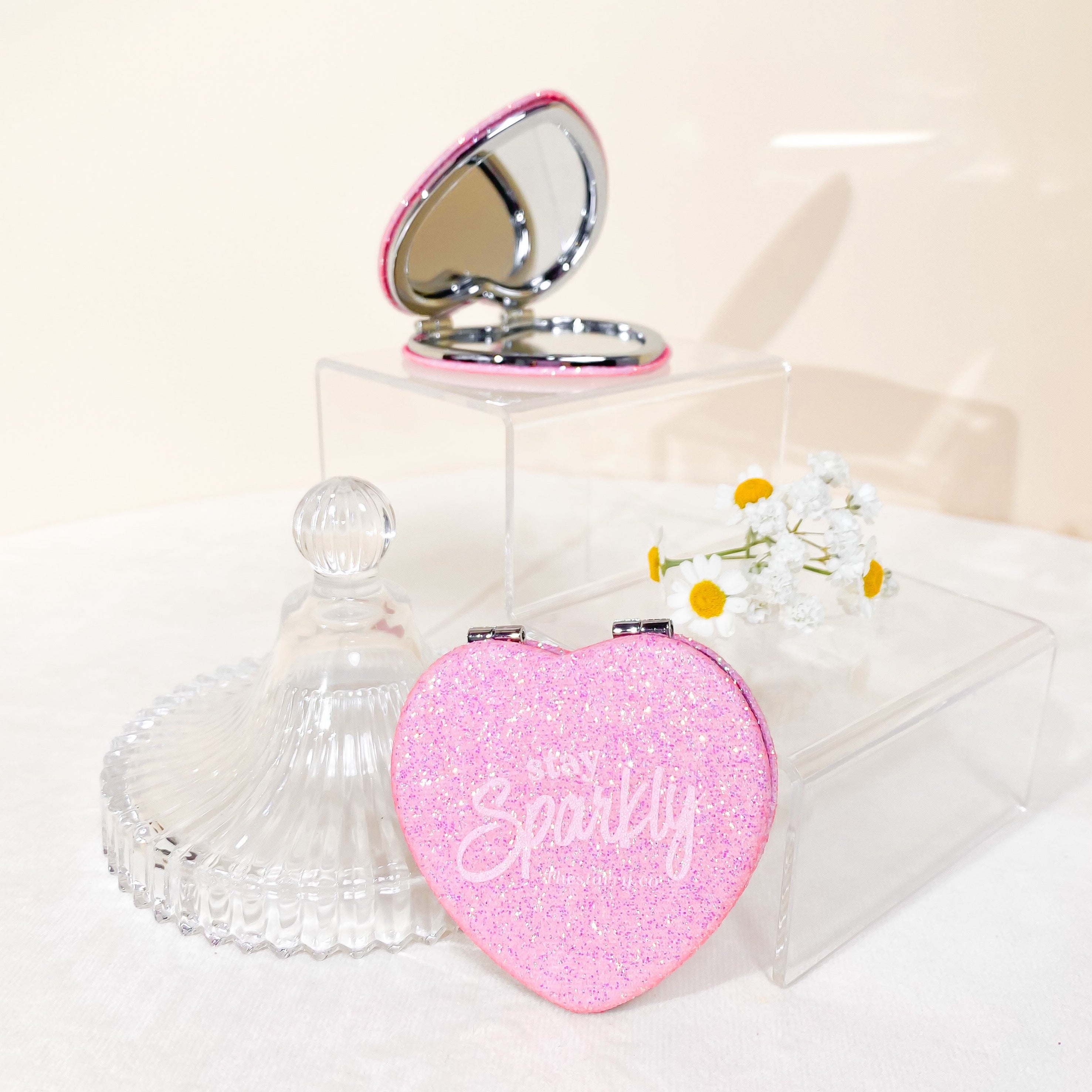 &quot;STAY SPARKLY&quot; POCKET MIRROR