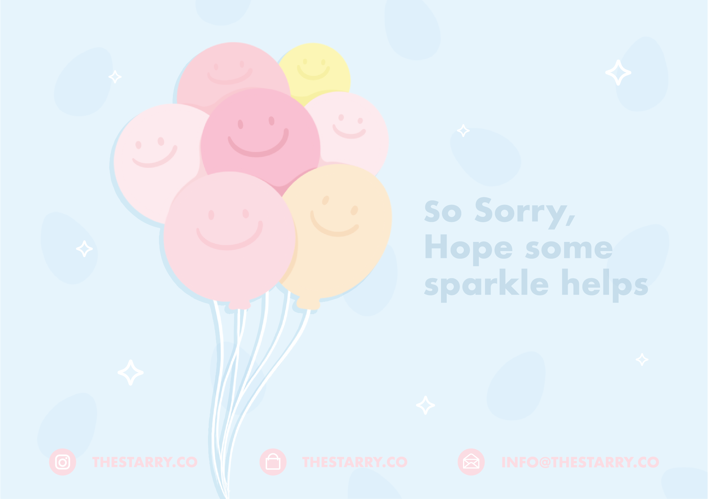 &quot;SO SORRY&quot; GREETING CARD (WITH GIFT MESSAGE)